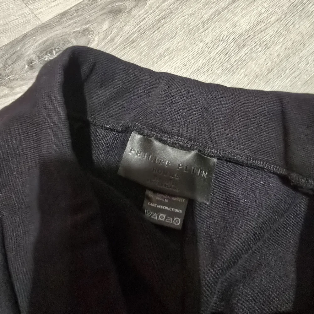 Philipp Plein Black Joggers with Red and White Accents - Picture 4 of 7